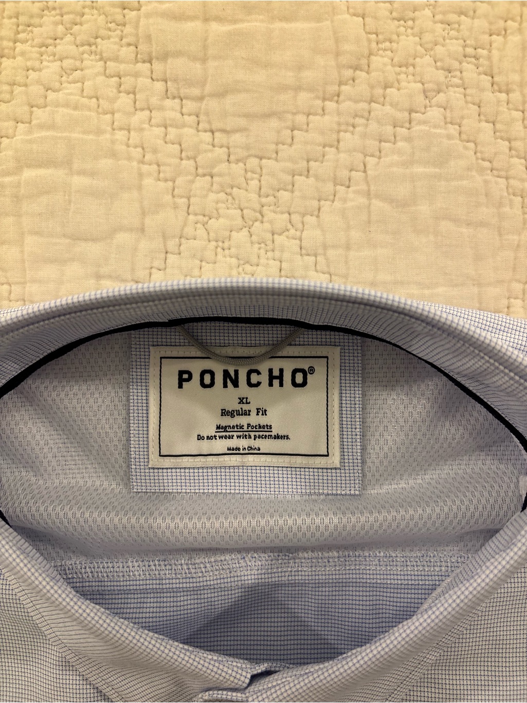 Nwt Poncho Outdoors Regular Fit Mens Xl Long Sleeve Shirt Magnetic Pockets Blue — image 2 of 8